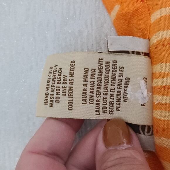 Sahara Vintage kaftan women's one Size Plus Muu Muu House dress orange Dopamine - Picture 7 of 8